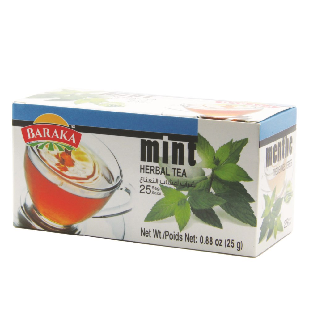 Tea Mint Herbal filter bags "Baraka" 25 Cts * 12
